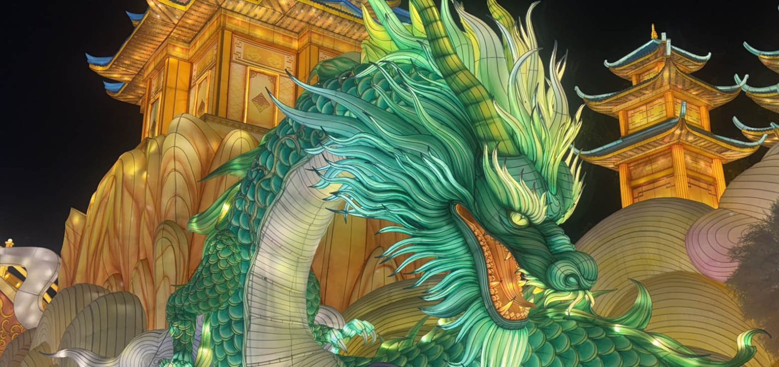 2025 Zigong Light Festival: an awe-inspiring Azure Dragon lantern