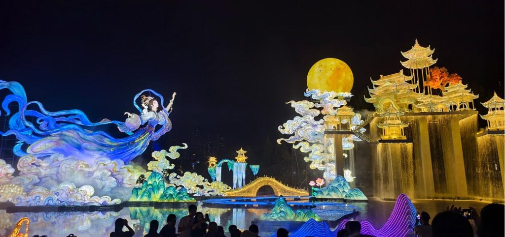 BLOG 1 Stunning municipal lantern festivals feature monumental illuminated sculptures over water attracting crowds.