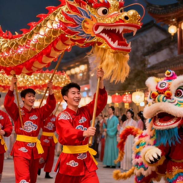 China Lantern Festival Customs: Dragon and Lion Dances