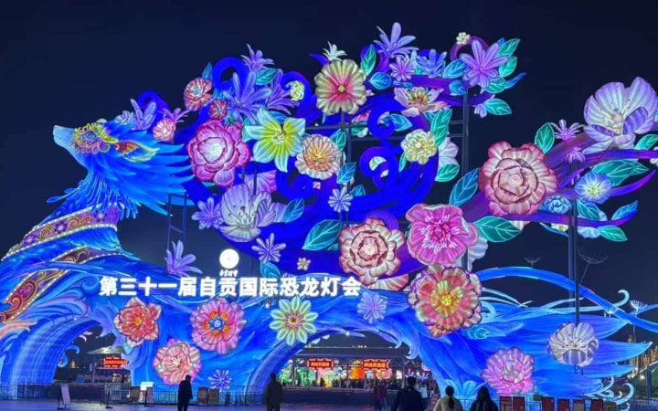 مهرجان فوانيس زيغونغ 2025: المدخل الخلفي المصمم بشكل فريد للموقع.