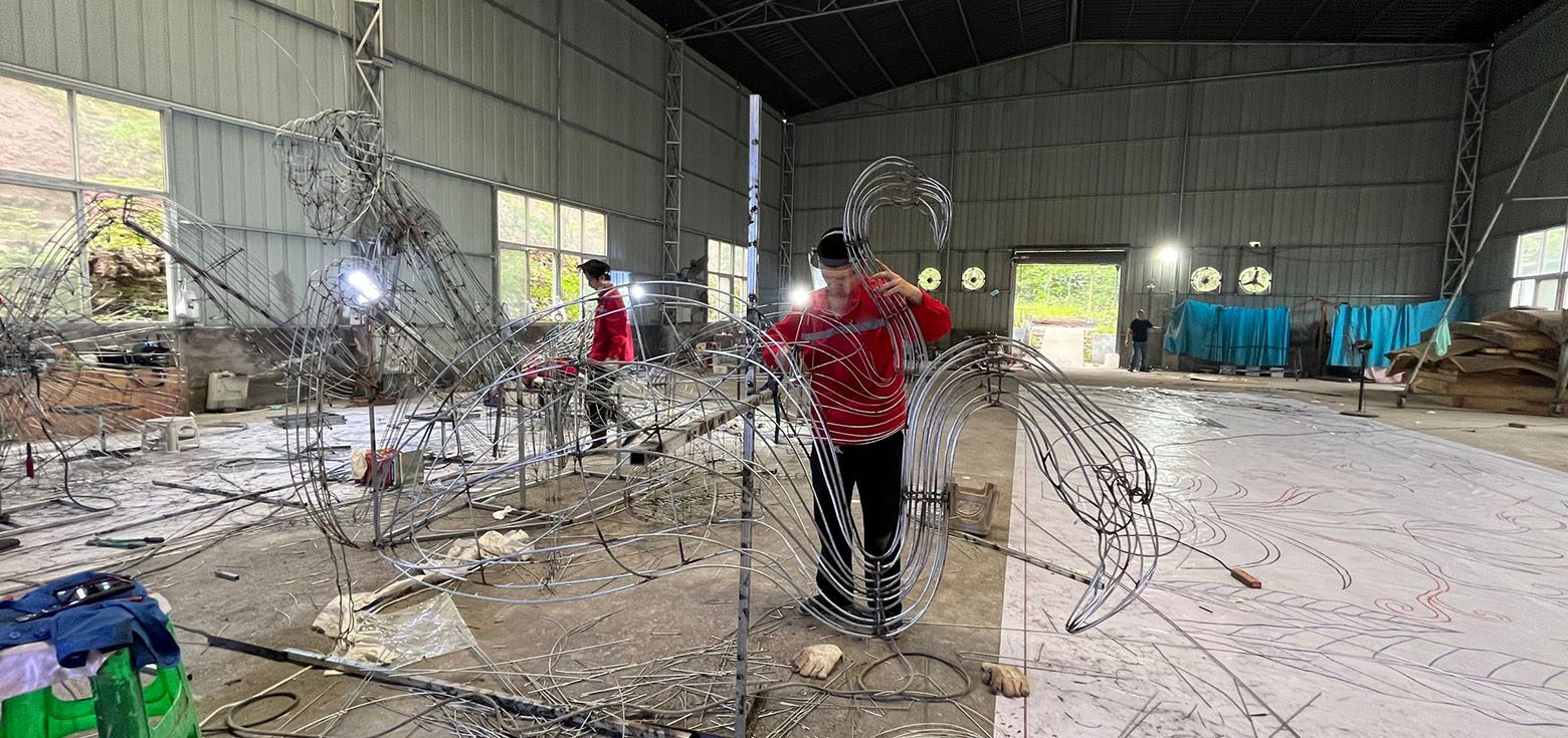 Chinese New Year Lantern Production In Progress.