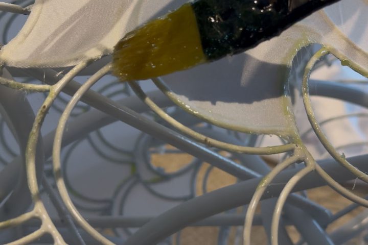 The Chinese Lantern Crafting Process: The Pasting Stage