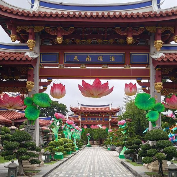 Chinese flower lanterns for cultural celebrations filled the entire venue.