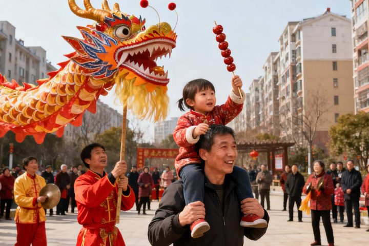 Spring Festival Celebrations: Dragon Dance