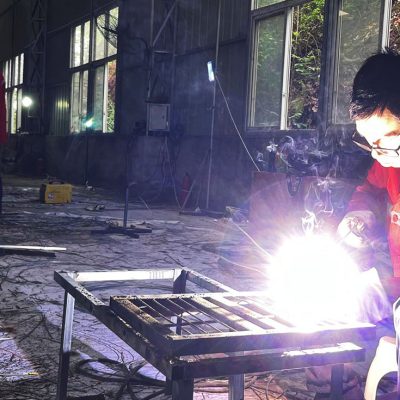 Custom Chinese Lantern Manufacturing Process: Steel Skeleton Welding